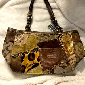 COACH tote bag, PATCHWORK bag VINTAGE.